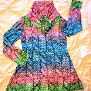 💐NWT 𝐿𝒾𝓁𝓎 𝒷𝓎 𝐹𝒾𝓇𝓂𝒾𝒶𝓃𝒶 - Polyester Turtleneck Blouse